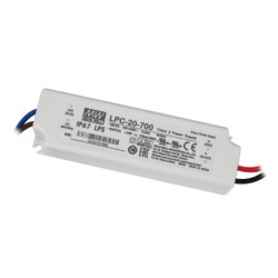 Fuente de alimentación GPC LED, 21 W, 700 mA, 9-30 V CC, IP67