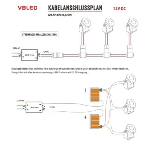 1W Mini LED Aufbaustrahler "Alyana" Silber 12VDC 3000K