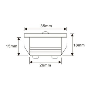 3W Mini recessed spotlight Mini Spot "NOVOS"- 12V VDC -4000K