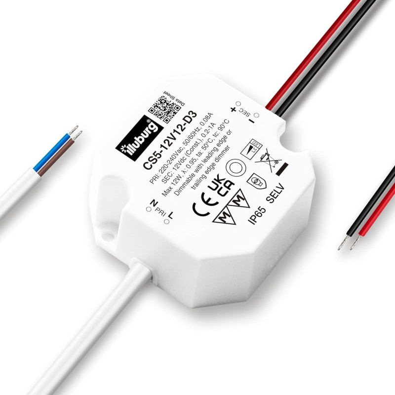 LED transformer 12V Dimmable Triac Max. 12W Waterproof IP65 LED transformer 12V Dimmable Triac Max. 12W Waterproof IP65