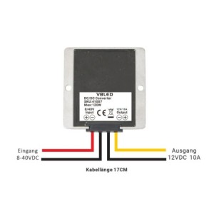 DC-DC 8V-40V auf 12V Spannungswandler 10A 120W Spannungsregler Spannungsstabilisator