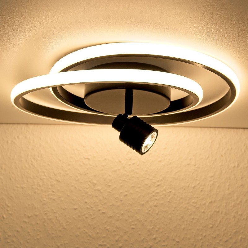 Plafonnier LED Doculus 2 flammes 35W RGB+WW avec télécommande IR Plafonnier LED Doculus 2 flammes 35W RGB+WW avec télécommande IR