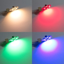 LED Leuchtmittel RGB+WW Stiftsockellampe mit IR-Fernbedienung