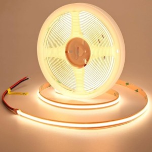 24V COB LED Streifen Warmweiß 3000K – 5m, 14W/m, selbstklebend, IP20 Innenbeleuchtung