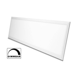 LED-Panel 120 x 30 cm Dimmbar Ultraslim 36W 4000 K Deckenleuchte Inklusive weißem Anbaurahmen