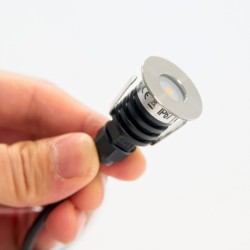 Mini luminaire encastré de sol LED KIT 6 pièces - Rond - incl. transformateur & câble