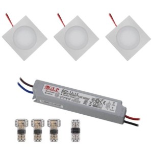 LED recessed luminaires slim 3000K - 12VDC 0