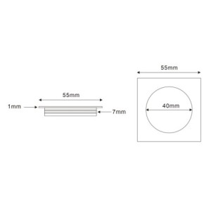 LED recessed luminaires slim 3000K - 12VDC 0