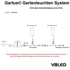 LED Mini Bodeneinbauleuchte "Celino" 3-KIT / 12V  inkl. Leuchtmittel (Leuchtmittel wechselbar)