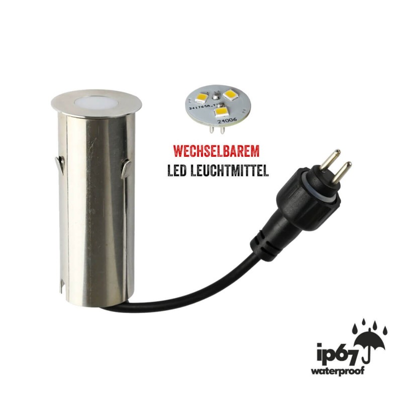 LED mini recessed floor luminaire "Celino" 5-KIT / 12V incl. bulb (bulb changeable) LED mini recessed floor luminaire "Celino" 5-KIT / 12V incl. bulb (bulb changeable)