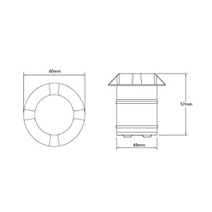 1.8W "Callula" WW 12V recessed floor luminaire
