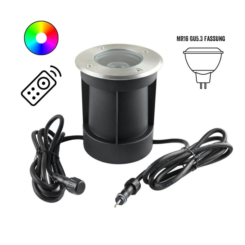 LED recessed floor spot 12V AC with 7W LED bulb RGBW LED recessed floor spot 12V AC with 7W LED bulb RGBW