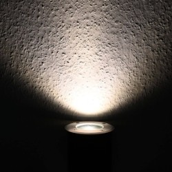LED recessed floor spotlight with swivel mount with 5.5W LED bulb