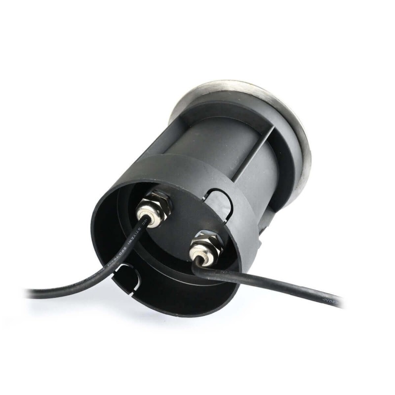 LED recessed floor spotlight with swivelling socket with 5.5W bulb and