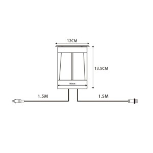 LED recessed floor spot 12V AC with 5W LED bulb warm white