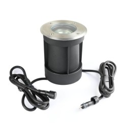 Foco empotrable de suelo LED 12 V CA con bombilla LED de 5 W blanco cálido
