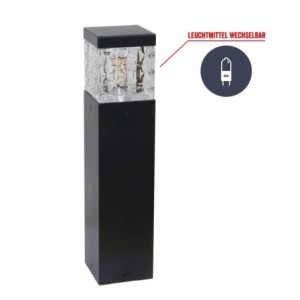 Path light bollard 12V 30cm without bulb