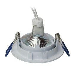 LED Einbaustrahler aus Aluminium / Weiß / rund / 5W LED / GU5.3/ MR16