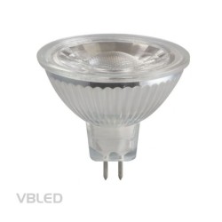 Bombillas LED MR16 GU5.3, 450LM, 5W reemplazo para bombillas halógenas de 50W, Blanco cálido (2900K), regulable, 12V AC/DC
