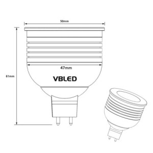SET of 3 - 7W RGB+W LED bulbs / 12V AC/DC / MR16/GU5.3 / dimmable (4 levels) incl. remote control