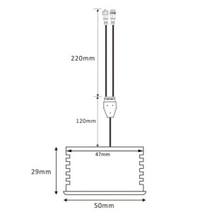 RGB+WW Illuminant LED Module 12VDC -3000K 7W