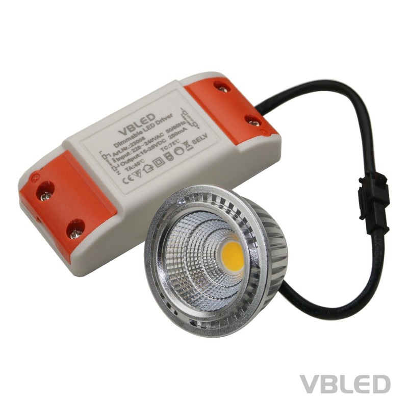 LED recessed luminaire dimmable + power supply unit LED recessed luminaire dimmable + power supply unit
