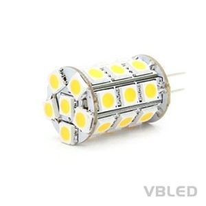 LED recessed luminaire with G4 bulb 12VDC 3W 3000K 300Lumen