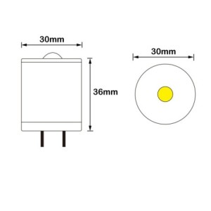 VBLED LED bulb - G4 - 4W - 12V AC/DC 300Lumen