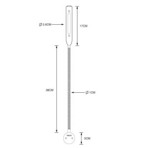 VBLED© LED 3W Wall Light with 40cm Gooseneck - Dimmable