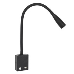 Lampada da parete a LED 3W con porta di ricarica USB