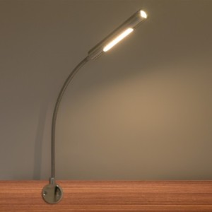Set of 2 VBLED LED wall light two flames- 2X6W - 40cm gooseneck - DIMMABLE